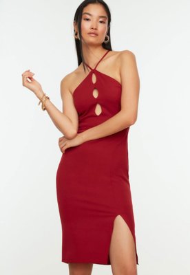 Vestido Trendyol Collection Curto Strappy Vermelho - Compre Agora