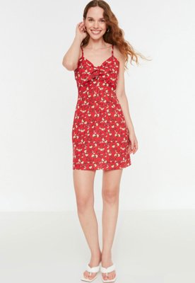 Vestido Trendyol Collection Curto Xadrez Vichy Vermelho - Compre Agora