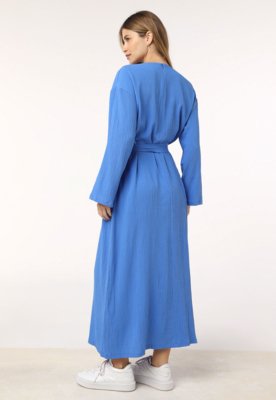 Vestido Trendyol Collection Midi com Faixa Azul