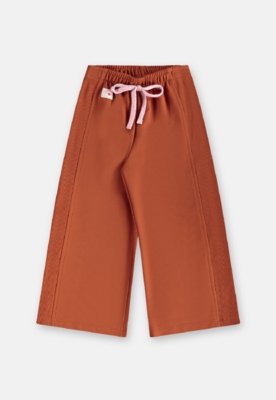 Conjunto Infantil Blusão e Calça Três e Já Marrom