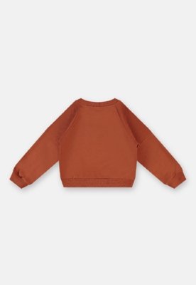 Conjunto Infantil Blusão e Calça Três e Já Marrom