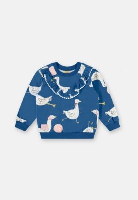Conjunto Infantil Duquesa Três e Já Azul