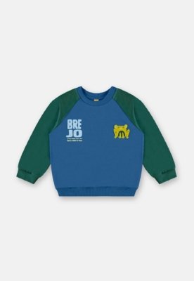 Conjunto Inverno Moletom Brejo Três e Já Azul