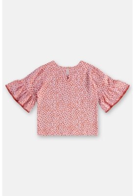Conjunto Menina Blusa e Short-Saia Três e Já Rosa