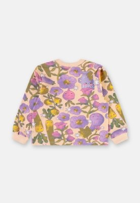 Conjunto Pomar Blusão Saia Três e Já Rosa