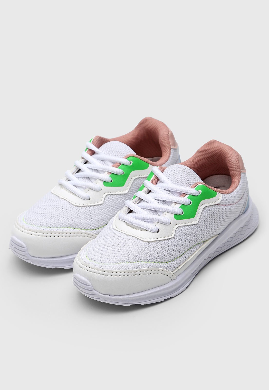 Tênis Dafiti Shoes Recortes Branco - Compre Agora