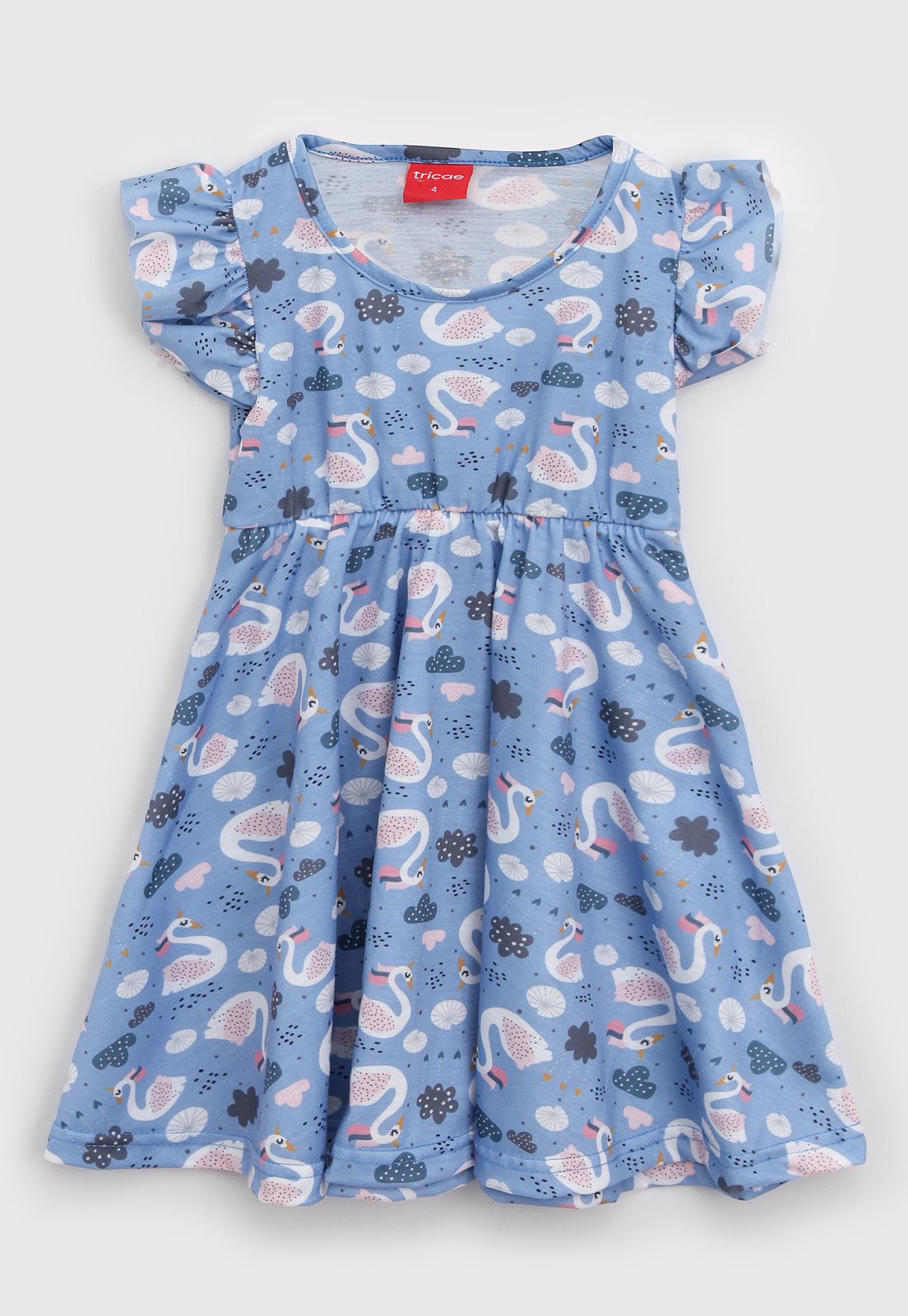 Vestido Tricae Infantil Cisne Azul - Compre Agora | Dafiti Brasil