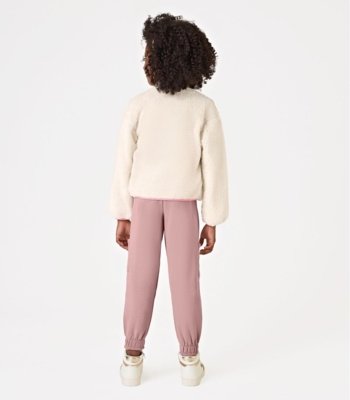 Calça Feminina Cargo Moletom Trick Nick Rosa