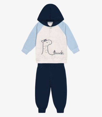 Conjunto Blusão com Capuz e Calça Trick Nick Azul