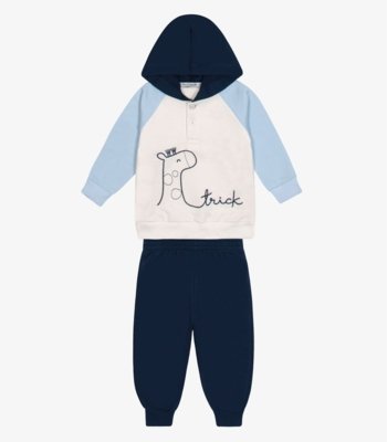 Conjunto Blusão com Capuz e Calça Trick Nick Azul