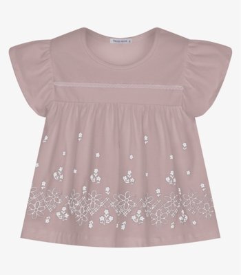 Conjunto Infantil Bata Com Short Trick Nick Rosa