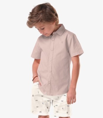 Conjunto Infantil Camisa Com Bermuda Trick Nick Rosa