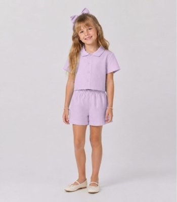 Conjunto Infantil Camisa E Short Trick Nick Rosa