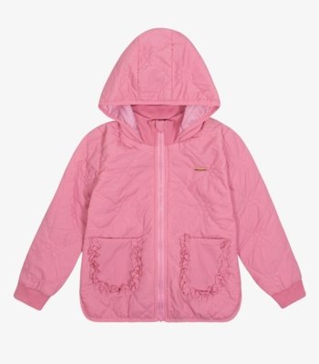 Jaqueta Puffer com Capuz Trick Nick Rosa