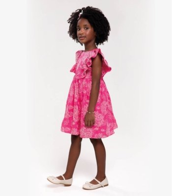 Vestido Infantil Trick Nick Rosa