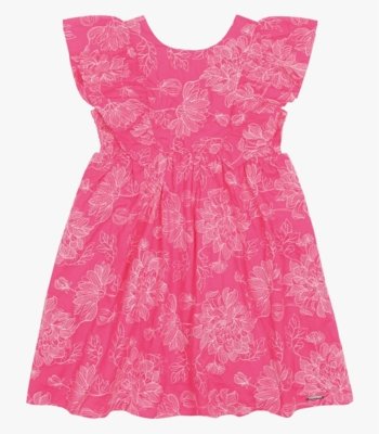 Vestido Infantil Trick Nick Rosa