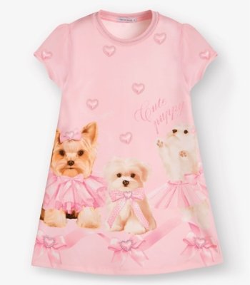 Vestido Ponto Roma Trick Nick Rosa