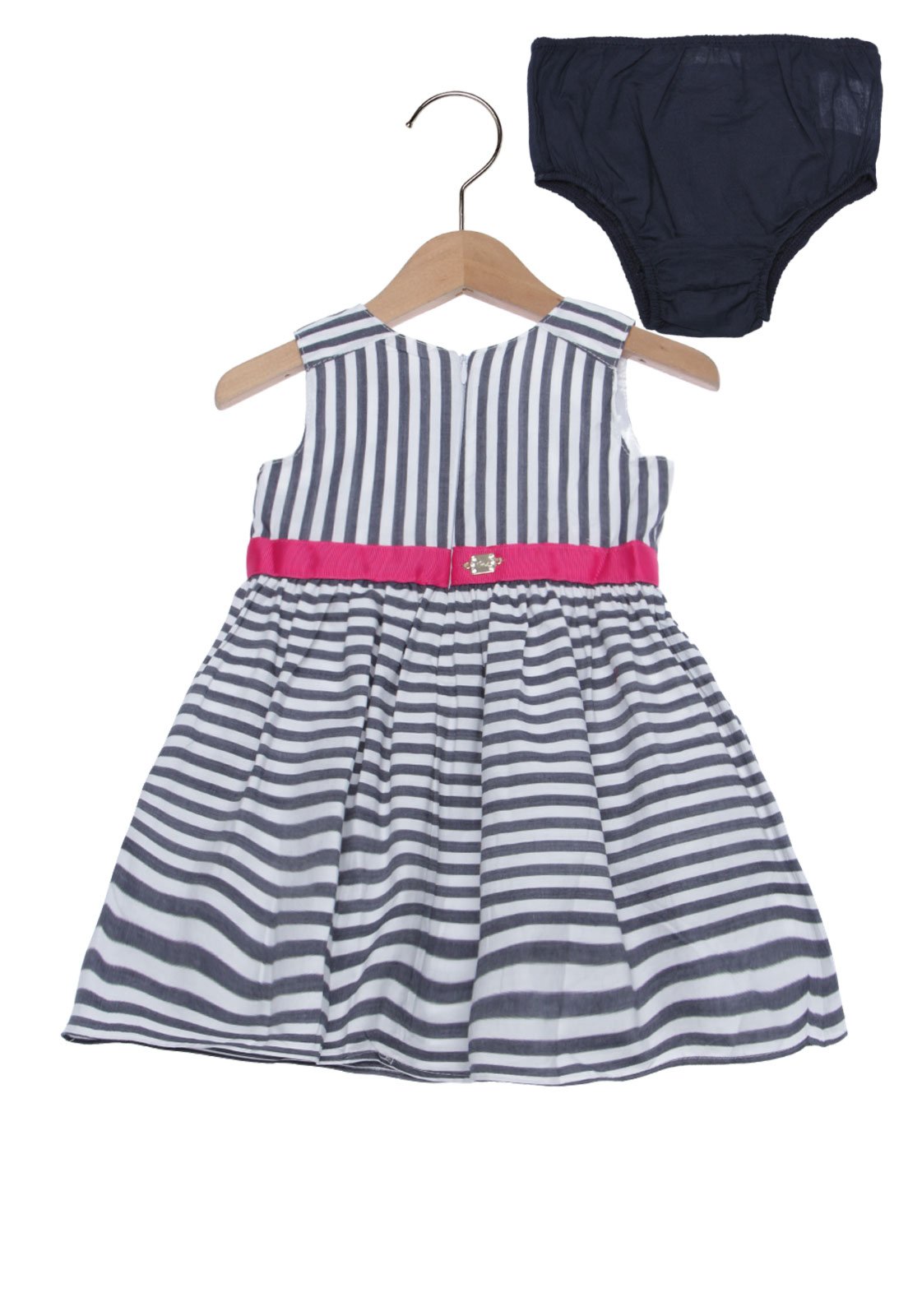 vestido de listra infantil