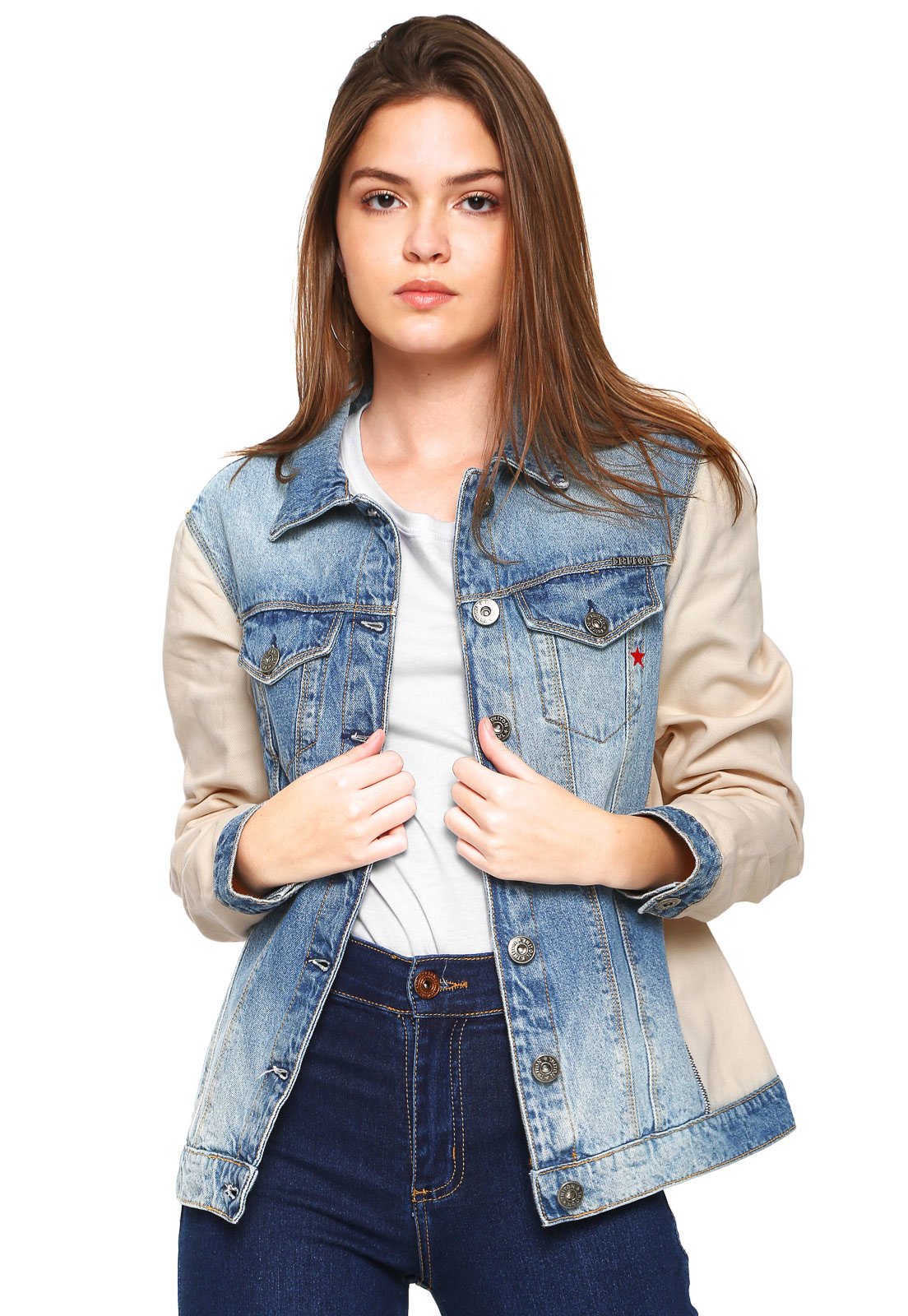 jaqueta jeans color