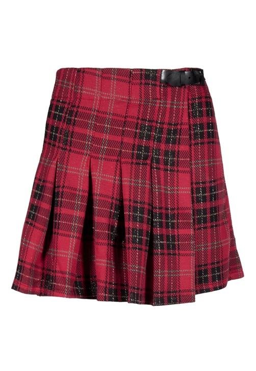 Saia kilt de lã xadrez (Deep Royal) - Mulheres