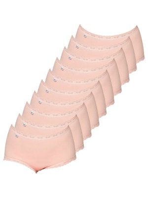Kit com 10 Calcinhas Alta Star Max Triumph 24661 Rosa
