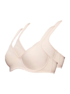 Kit com 2 Sutiã com Aro e sem Bojo W Triumph Shape 24814 Taça B Rosa