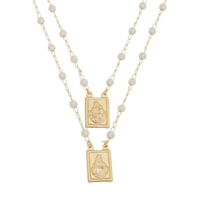Escapulário Coração de Jesus e Nossa Senhora do Carmo Tudo Joias Folheado a Ouro 18k Dourada é boa?