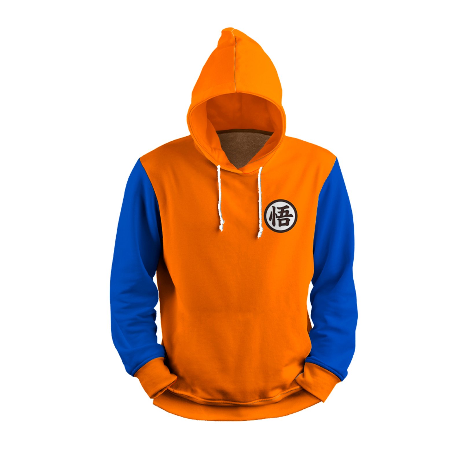 orange dbz moletom com capuz