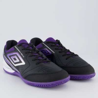Chuteira Umbro Furious Futsal Preta e Roxo