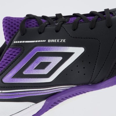 Chuteira Umbro Furious Futsal Preta e Roxo