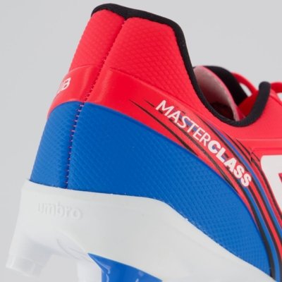 Chuteira Umbro Master Class Club Campo Rosa e Azul
