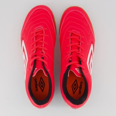 Chuteira Umbro Master Class Club Futsal Rosa e Azul