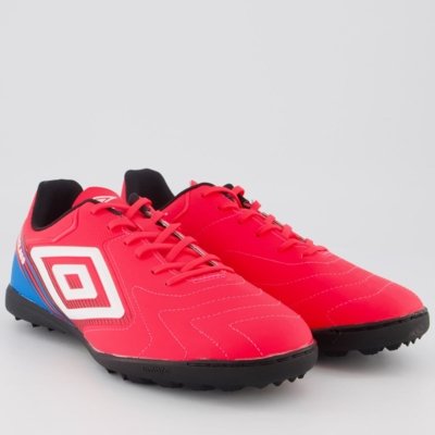 Chuteira Umbro Master Class Club Society Rosa e Azul