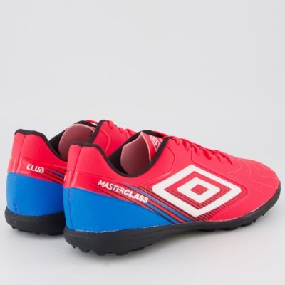 Chuteira Umbro Master Class Club Society Rosa e Azul