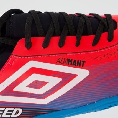 Chuteira Umbro Top Speed League Futsal Rosa e Azul