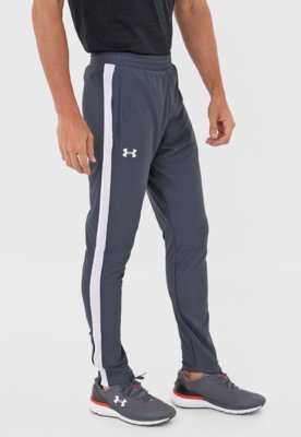 Calça Under Armour Slim Sportstyle Pique Track Cinza - Compre