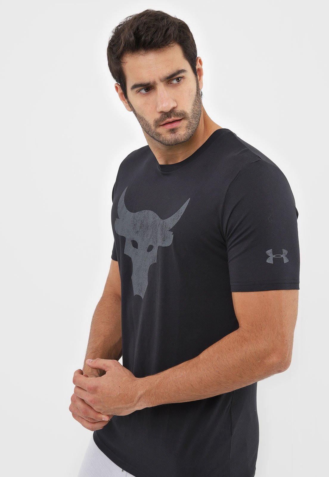 Camiseta Under Armour Project Rock Preta - Compre Agora
