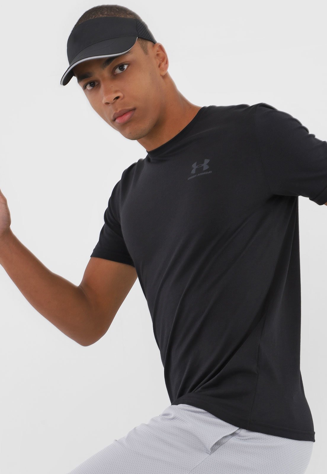 Camiseta under hot sale armour preta