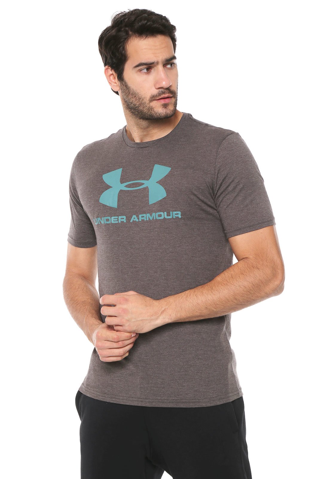 camiseta under armour cinza