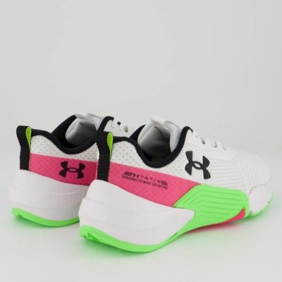 Tênis Under Armour Tribase Reps 2 Branco e Rosa