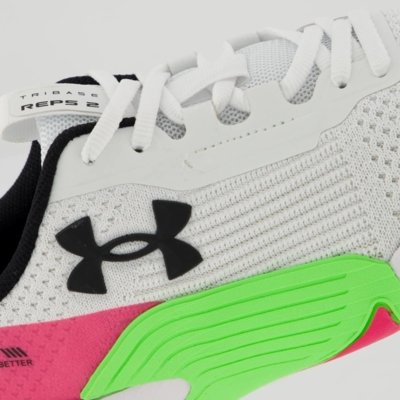 Tênis Under Armour Tribase Reps 2 Branco e Rosa