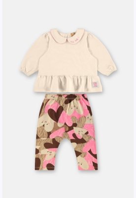 Conjunto Bebê Cotton Up Baby Rosa