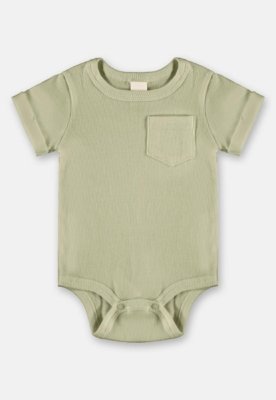 Conjunto Body Short Ribana Nature Up Baby Verde
