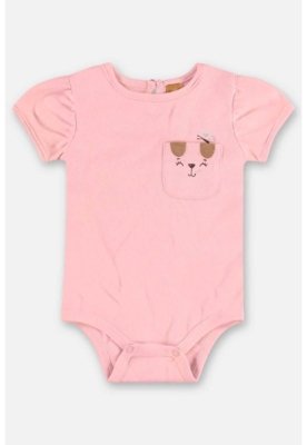 Conjunto Body e Short para Bebê Up Baby Rosa