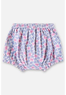 Conjunto com Bata e Short para Bebê Up Baby Roxo