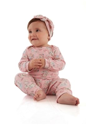 Faixa de Cabelo Essentials Digital Up Baby Rosa
