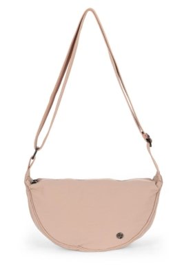 Bolsa Meia Lua Transversal Náilon Up4You Rosa