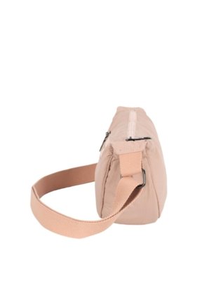 Bolsa Meia Lua Transversal Náilon Up4You Rosa