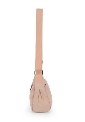 Bolsa Meia Lua Transversal Náilon Up4You Rosa