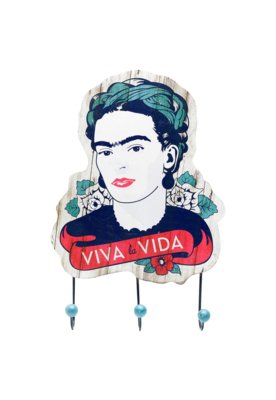 Cabideiro Madeira 3 Ganchos Fk Viva A Vida Colorido 23,8X2,5X30Cm Urban é boa?